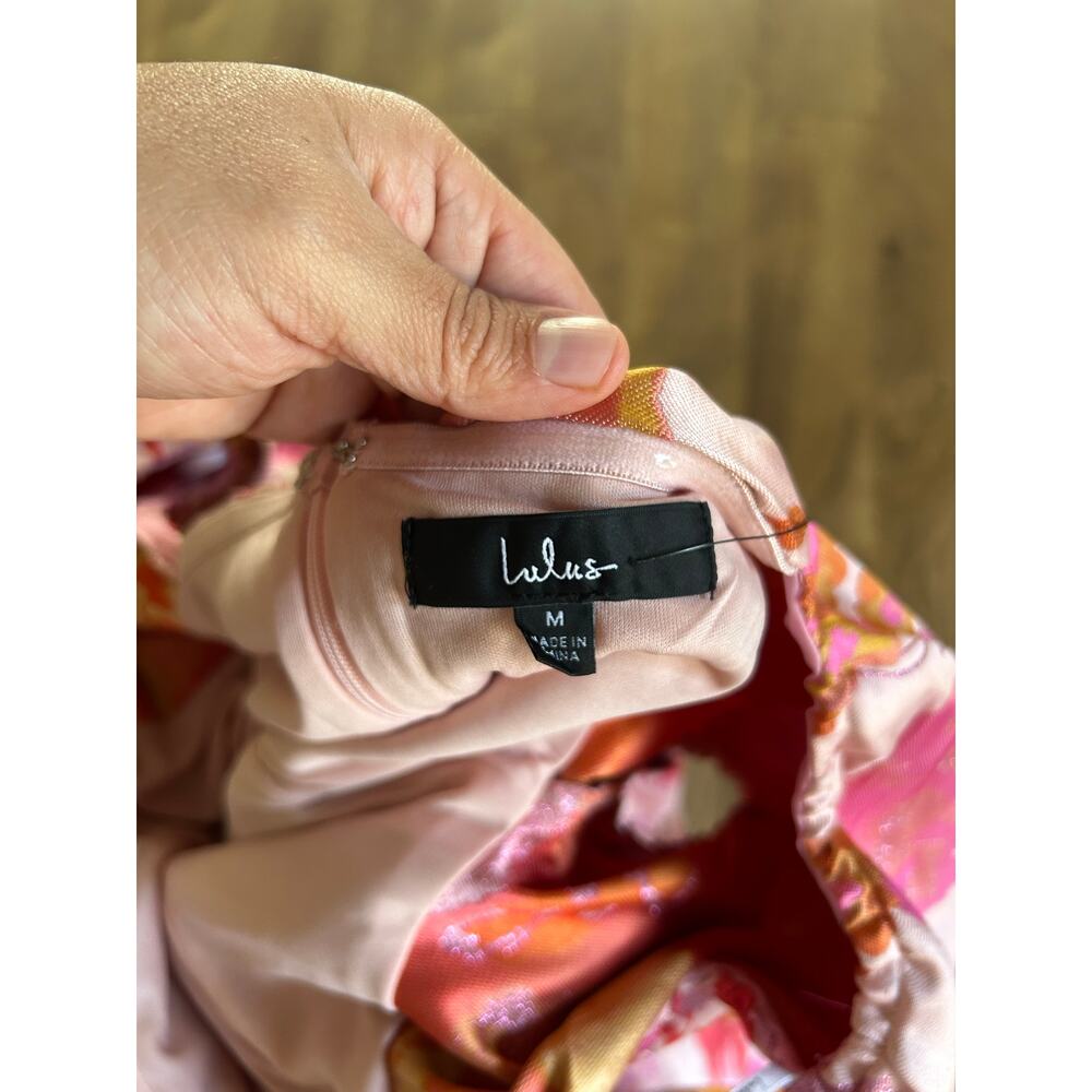 Lulu's Pink Floral Puff-Sleeve Mini Dress - Picture 11 of 13